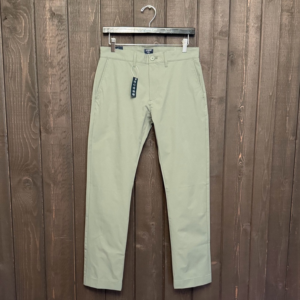 J.Crew Factory Slim-fit Tech Pants Dark Tarmac NWT Sz 29x30 Chino Golf Stretch